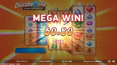 Dazzle me mega win